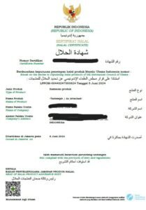 Contoh Sertifikat Halal BPJPH mifakonsultan.com